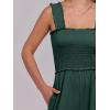 imageANRABESS Womens Casual Summer Jumpsuits Smocked Sleeveless Wide Leg Long Romper Jumpers 2025 Beach Vacation OutfitsDeep Green