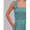 imageANRABESS Womens Casual Summer Jumpsuits Smocked Sleeveless Wide Leg Long Romper Jumpers 2025 Beach Vacation OutfitsDeep Green Floral