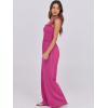 imageANRABESS Womens Casual Summer Jumpsuits Smocked Sleeveless Wide Leg Long Romper Jumpers 2025 Beach Vacation OutfitsHot Pink