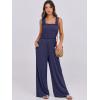 imageANRABESS Womens Casual Summer Jumpsuits Smocked Sleeveless Wide Leg Long Romper Jumpers 2025 Beach Vacation OutfitsNavy Blue