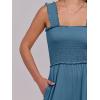 imageANRABESS Womens Casual Summer Jumpsuits Smocked Sleeveless Wide Leg Long Romper Jumpers 2025 Beach Vacation OutfitsTeal Blue
