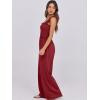 imageANRABESS Womens Casual Summer Jumpsuits Smocked Sleeveless Wide Leg Long Romper Jumpers 2025 Beach Vacation OutfitsWine Red