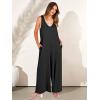 imageANRABESS Womens Casual Summer Loose Jumpsuits Sleeveless Tank V Neck Wide Leg Long Pant Rompers Baggy Jumper with PocketsBlack
