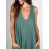 imageANRABESS Womens Casual Summer Loose Jumpsuits Sleeveless Tank V Neck Wide Leg Long Pant Rompers Baggy Jumper with PocketsGreen