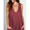 imageANRABESS Womens Casual Summer Loose Jumpsuits Sleeveless Tank V Neck Wide Leg Long Pant Rompers Baggy Jumper with PocketsRed