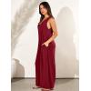 imageANRABESS Womens Casual Summer Loose Jumpsuits Sleeveless Tank V Neck Wide Leg Long Pant Rompers Baggy Jumper with PocketsWine Red