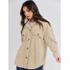 imageANRABESS Womens Corduroy Shacket Button Down Shirts Oversized Long Sleeve Casual Cardigan Jacket 2025 Fall Fashion ClothesApricot