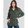 imageANRABESS Womens Corduroy Shacket Button Down Shirts Oversized Long Sleeve Casual Cardigan Jacket 2025 Fall Fashion ClothesArmy Green