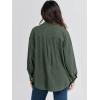imageANRABESS Womens Corduroy Shacket Button Down Shirts Oversized Long Sleeve Casual Cardigan Jacket 2025 Fall Fashion ClothesArmy Green