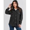 imageANRABESS Womens Corduroy Shacket Button Down Shirts Oversized Long Sleeve Casual Cardigan Jacket 2025 Fall Fashion ClothesBlack