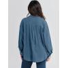 imageANRABESS Womens Corduroy Shacket Button Down Shirts Oversized Long Sleeve Casual Cardigan Jacket 2025 Fall Fashion ClothesBlue