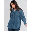 imageANRABESS Womens Corduroy Shacket Button Down Shirts Oversized Long Sleeve Casual Cardigan Jacket 2025 Fall Fashion ClothesBlue