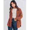 imageANRABESS Womens Corduroy Shacket Button Down Shirts Oversized Long Sleeve Casual Cardigan Jacket 2025 Fall Fashion ClothesCaramel