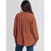 imageANRABESS Womens Corduroy Shacket Button Down Shirts Oversized Long Sleeve Casual Cardigan Jacket 2025 Fall Fashion ClothesCaramel