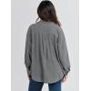 imageANRABESS Womens Corduroy Shacket Button Down Shirts Oversized Long Sleeve Casual Cardigan Jacket 2025 Fall Fashion ClothesGrey