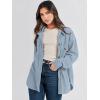 imageANRABESS Womens Corduroy Shacket Button Down Shirts Oversized Long Sleeve Casual Cardigan Jacket 2025 Fall Fashion ClothesGrey Blue