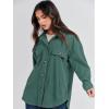 imageANRABESS Womens Corduroy Shacket Button Down Shirts Oversized Long Sleeve Casual Cardigan Jacket 2025 Fall Fashion ClothesLake