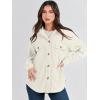 imageANRABESS Womens Corduroy Shacket Button Down Shirts Oversized Long Sleeve Casual Cardigan Jacket 2025 Fall Fashion ClothesLight Apricot