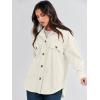 imageANRABESS Womens Corduroy Shacket Button Down Shirts Oversized Long Sleeve Casual Cardigan Jacket 2025 Fall Fashion ClothesLight Apricot