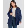 imageANRABESS Womens Corduroy Shacket Button Down Shirts Oversized Long Sleeve Casual Cardigan Jacket 2025 Fall Fashion ClothesNavy Blue