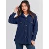 imageANRABESS Womens Corduroy Shacket Button Down Shirts Oversized Long Sleeve Casual Cardigan Jacket 2025 Fall Fashion ClothesNavy Blue