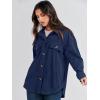 imageANRABESS Womens Corduroy Shacket Button Down Shirts Oversized Long Sleeve Casual Cardigan Jacket 2025 Fall Fashion ClothesNavy Blue
