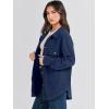 imageANRABESS Womens Corduroy Shacket Button Down Shirts Oversized Long Sleeve Casual Cardigan Jacket 2025 Fall Fashion ClothesNavy Blue