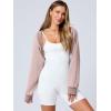 imageANRABESS Womens Cropped Sweatshirt Long Sleeve Bolero Cardigan Open Front Shrug Workout Thumb Hole Y2K Tops Preppy ClothesLight Khaki
