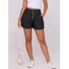 imageANRABESS Womens Denim Shorts Summer Baggy High Waisted Flowy Wide Leg Buttons Pleated Casual Jean Shorts 2025 Fashion SkortsBlack
