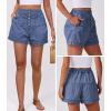 imageANRABESS Womens Denim Shorts Summer Baggy High Waisted Flowy Wide Leg Buttons Pleated Casual Jean Shorts 2025 Fashion SkortsWashed Blue
