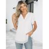 imageANRABESS Womens Dressy Casual Blouses Chiffon V Neck Petal Short Sleeve Shirts 2025 Summer Business Work TopsWhite