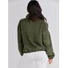 imageANRABESS Womens Fleece Jacket Casual Long Sleeve Cropped Sherpa Button Down Fuzzy Warm Coats Fall Outwear With PocketsArmy Green