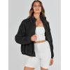 imageANRABESS Womens Fleece Jacket Casual Long Sleeve Cropped Sherpa Button Down Fuzzy Warm Coats Fall Outwear With PocketsBlack