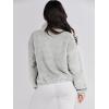 imageANRABESS Womens Fleece Jacket Casual Long Sleeve Cropped Sherpa Button Down Fuzzy Warm Coats Fall Outwear With PocketsLight Grey