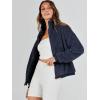 imageANRABESS Womens Fleece Jacket Casual Long Sleeve Cropped Sherpa Button Down Fuzzy Warm Coats Fall Outwear With PocketsNavy Blue