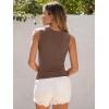 imageANRABESS Womens High Neck Tank Tops Stretchy Sleeveless Racerback Sexy Slim Fit Basic Tee Shirts Y2K Trendy Summer OutfitsBrown