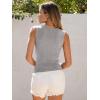 imageANRABESS Womens High Neck Tank Tops Stretchy Sleeveless Racerback Sexy Slim Fit Basic Tee Shirts Y2K Trendy Summer OutfitsDark Grey
