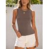 imageANRABESS Womens High Neck Tank Tops Stretchy Sleeveless Racerback Sexy Slim Fit Basic Tee Shirts Y2K Trendy Summer OutfitsKhaki