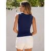 imageANRABESS Womens High Neck Tank Tops Stretchy Sleeveless Racerback Sexy Slim Fit Basic Tee Shirts Y2K Trendy Summer OutfitsNavy Blue