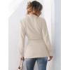 imageANRABESS Womens Jacket Belted Long Sleeve Wrap Trench Coat 2025 Fall Winter Casual Dressy Travel Outerwear with PocketsApricot