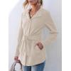 imageANRABESS Womens Jacket Belted Long Sleeve Wrap Trench Coat 2025 Fall Winter Casual Dressy Travel Outerwear with PocketsApricot