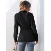 imageANRABESS Womens Jacket Belted Long Sleeve Wrap Trench Coat 2025 Fall Winter Casual Dressy Travel Outerwear with PocketsBlack