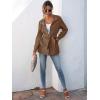 imageANRABESS Womens Jacket Belted Long Sleeve Wrap Trench Coat 2025 Fall Winter Casual Dressy Travel Outerwear with PocketsBrown