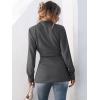 imageANRABESS Womens Jacket Belted Long Sleeve Wrap Trench Coat 2025 Fall Winter Casual Dressy Travel Outerwear with PocketsDark Grey