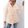 imageANRABESS Womens Jacket Belted Long Sleeve Wrap Trench Coat 2025 Fall Winter Casual Dressy Travel Outerwear with PocketsKhaki