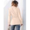 imageANRABESS Womens Jacket Belted Long Sleeve Wrap Trench Coat 2025 Fall Winter Casual Dressy Travel Outerwear with PocketsKhaki