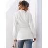 imageANRABESS Womens Jacket Belted Long Sleeve Wrap Trench Coat 2025 Fall Winter Casual Dressy Travel Outerwear with PocketsWhite