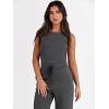 imageANRABESS Womens Jumpsuits 2025 Spring Fall Thick Casual Romper Sleeveless Wide Leg Pants One Piece Outfits Vacation ClothesDeep Gray