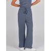 imageANRABESS Womens Jumpsuits 2025 Spring Fall Thick Casual Romper Sleeveless Wide Leg Pants One Piece Outfits Vacation ClothesGray Blue