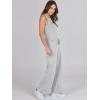 imageANRABESS Womens Jumpsuits 2025 Spring Fall Thick Casual Romper Sleeveless Wide Leg Pants One Piece Outfits Vacation ClothesLight Gray